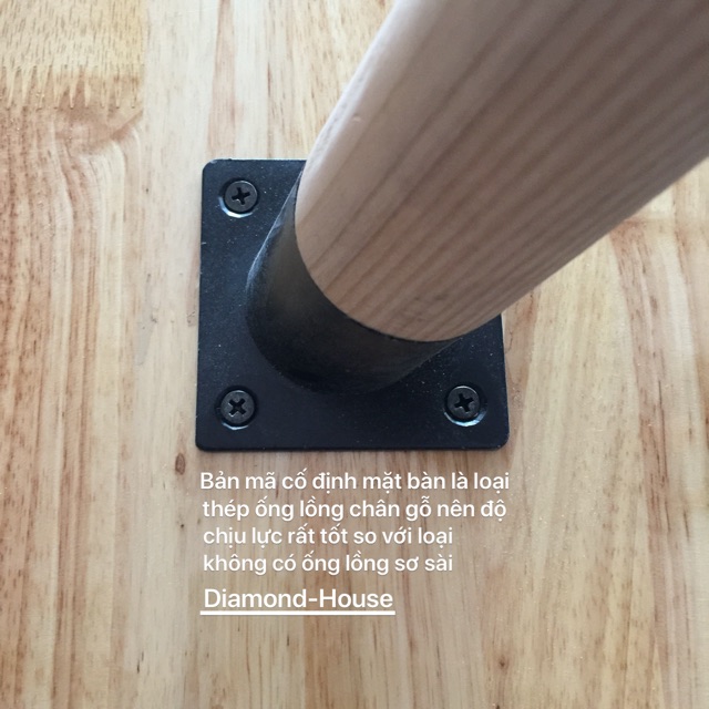 [XƯỞNG TIỆN] Chân bàn gỗ tần bì nhập khẩu tiện CNC kèm đế thép dạng ống lồng sơn tĩnh điện chịu lực cao.