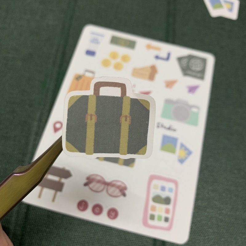 Sticker Planner Summer Vacation, Sticker mùa hè | Designed by Plan With Prey