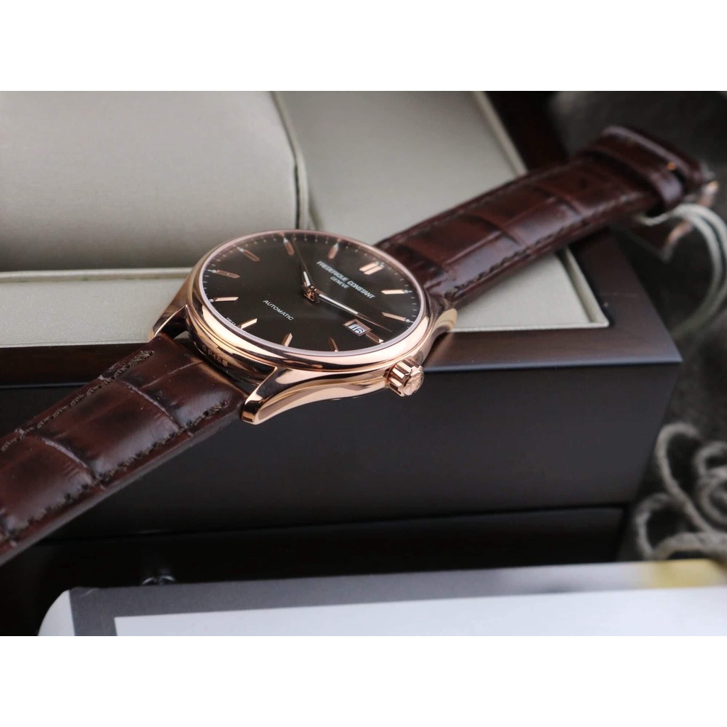 Đồng hồ nam chính hãng Frederique Constant 𝐅𝐂-𝟑𝟎𝟑𝐂𝟓𝐁𝟒 - Máy cơ tự động - Kính Sapphire - Dây da