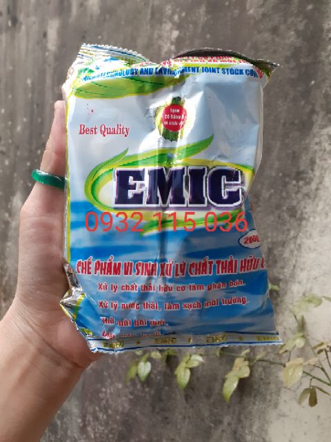 Chế phẩm sinh học Emic 200g Ủ Phân, Xử Lý Rác