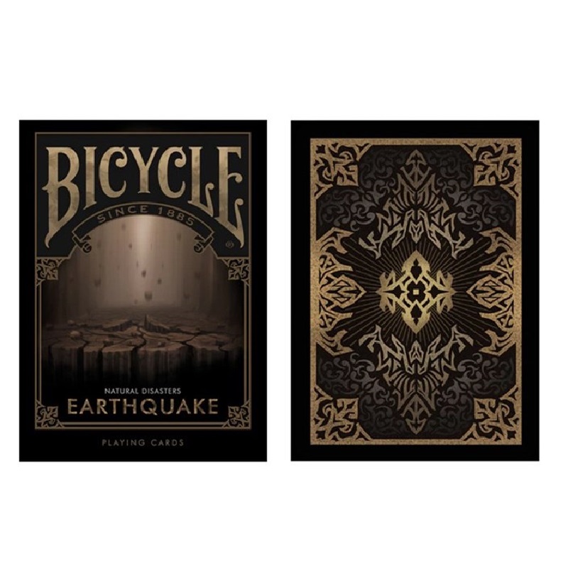 Bộ Bài Bicycle Động Đất, Bộ Bài Bicycle Natural Disasters Earthquake Playing Cards, Trò Chơi Thẻ Ma Thuật, Đạo Cụ Ảo Thuật Cho Nhà Ảo Thuật