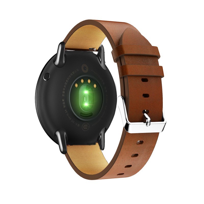 Dây Đeo Thay Thế Chất Liệu Da Thiết Kế Nhiều Lỗ Thời Trang Cho Xiaomi Huami Amazfit Gtr 47mm / Amazfit