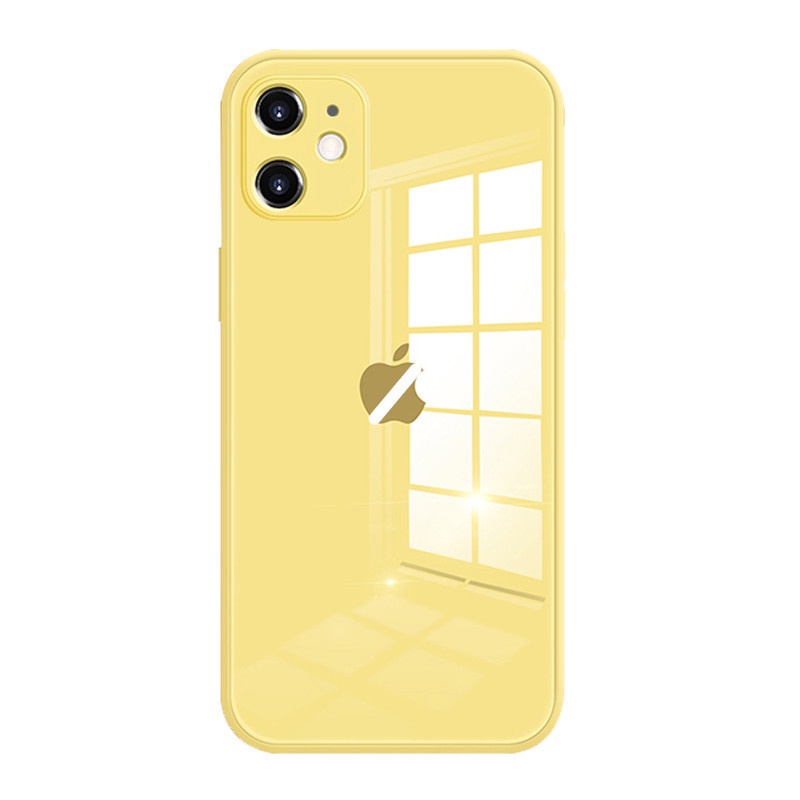 Ốp Điện Thoại Silicon Dẻo Mặt Kính Cho Iphone 13 Pro Max 11 12 13 Pro se2 7 8 XR X XS