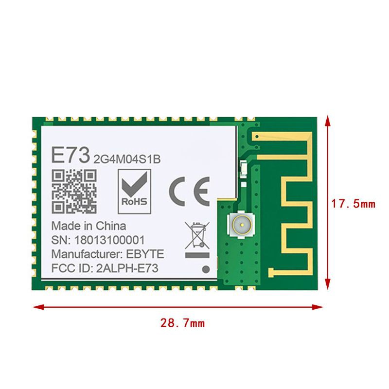 [yxa] Durable NRF52832 2.4GHz Transceiver Receiver E73-2G4M04S1B SMD BLE 5.0 Wireless Bluetooth Module