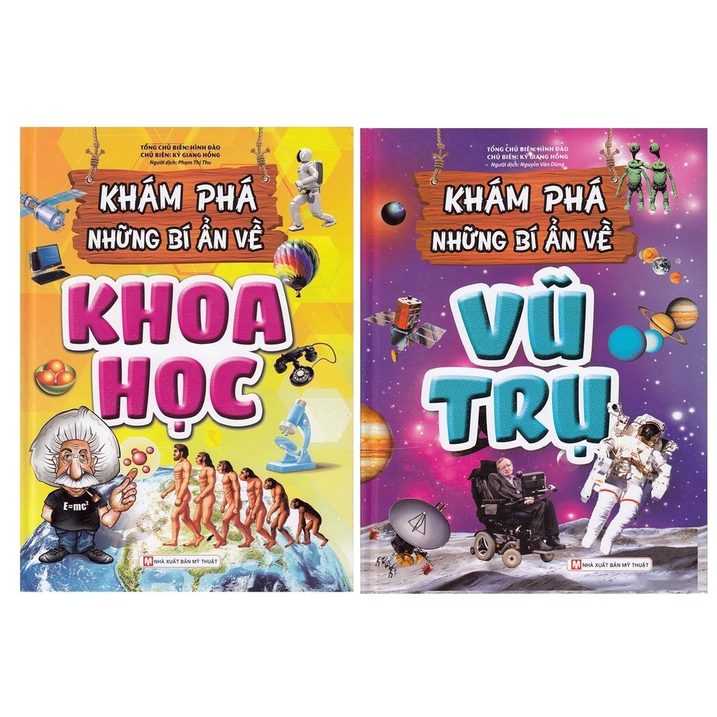 Sách Combo Khám phá bí ẩn về Khoa Học + Vũ trụ