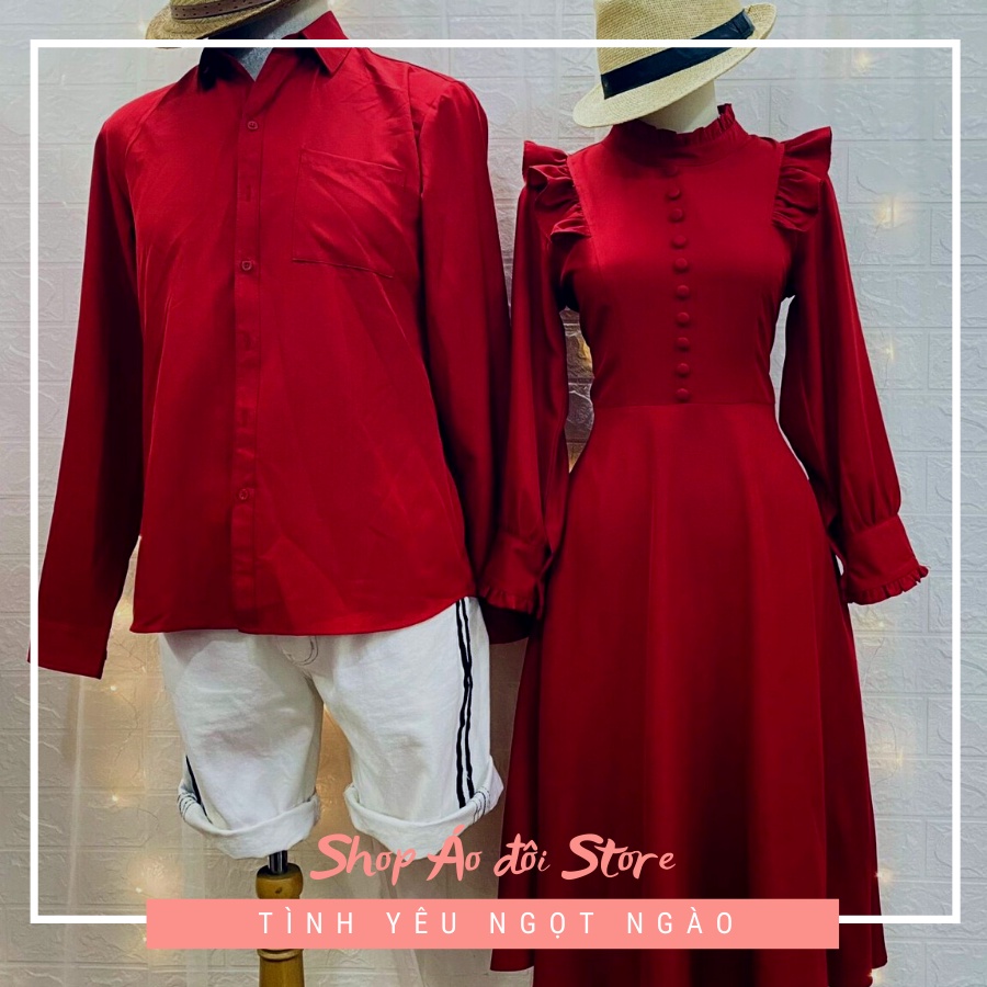 Đồ đôi nam nữ dễ thương, đồ cặp nam nữ váy áo đôi chất đẹp để chụp hình cưới, đồ couple đồ đôi đi du lịch valentine 2023