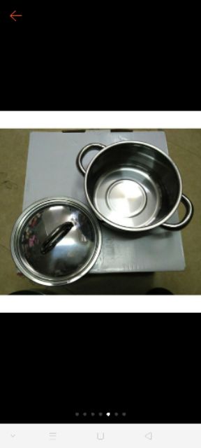Xả kho giá sốc_xoong inox 304 k rỉ_dày dặn_size 16cm_đun được trên mọi loại bếp