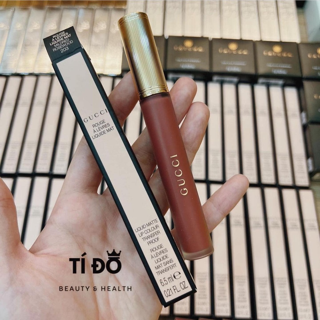 GUCCI -  Son Kem Lì Liquid Matte Lip Color Transfer Proof