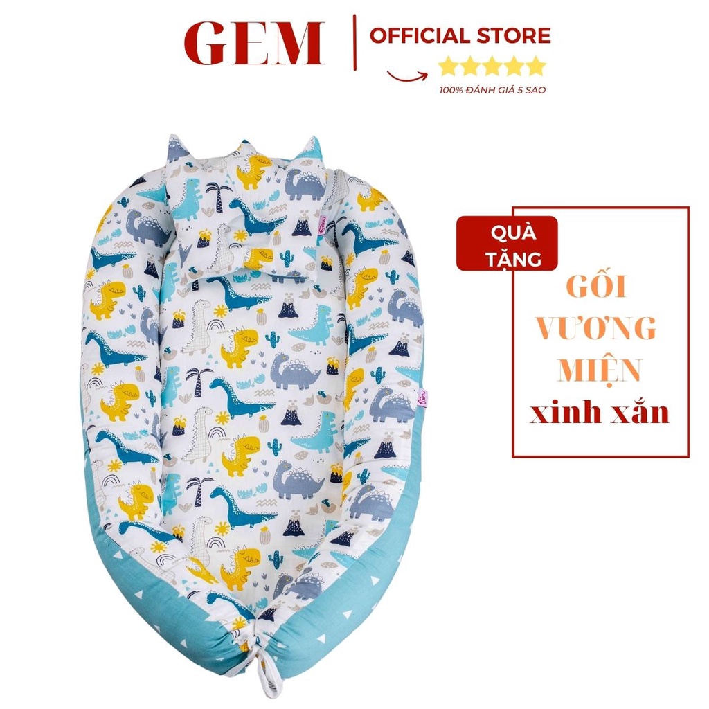 ❤️TẶNG KÈM GỐI❤️ Nôi sơ sinh cho bé MERU nôi vải cho bé ngủ chung giường hàng cao cấp