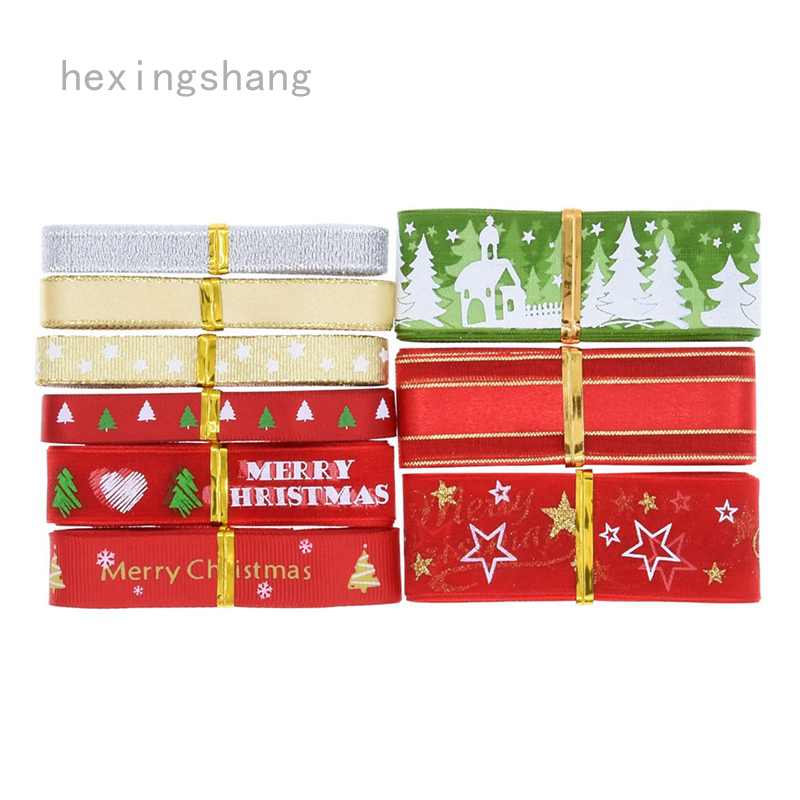 Dây Ruy Băng In Chữ Tiếng Anh Trang Trí Cây Thông Noel