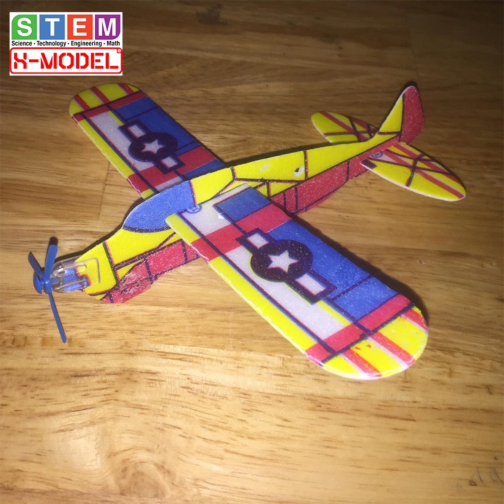 Mô hình đồ chơi máy bay xốp tự làm cho trẻ em trong bộ sưu tập Đồ chơi STEM cho bé XMODEL ST96