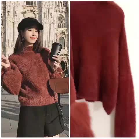 BÁN BUÔN - ÁO LEN LÔNG THỎ TAY BỒNG mã Aolenlongtho1211 | BigBuy360 - bigbuy360.vn