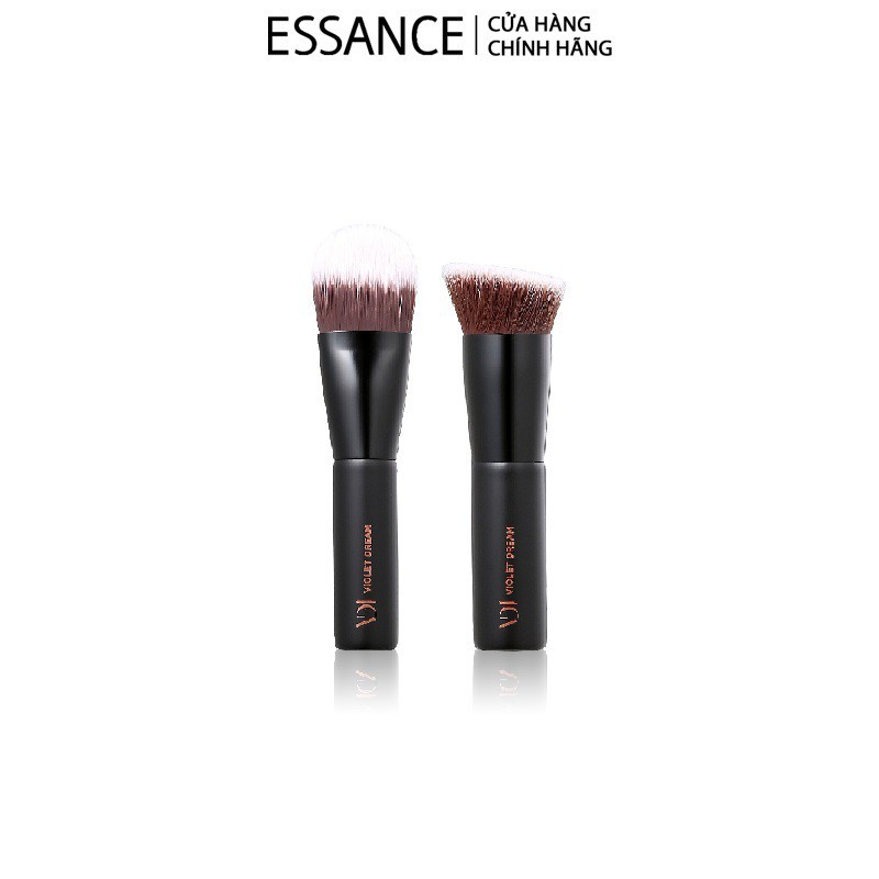 [HB Gift] Son kem mịn mượt chuẩn màu Essance Soft Lip Liquid 3g & Bộ 2 cọ VDIVOV Combo Foundation Brushes