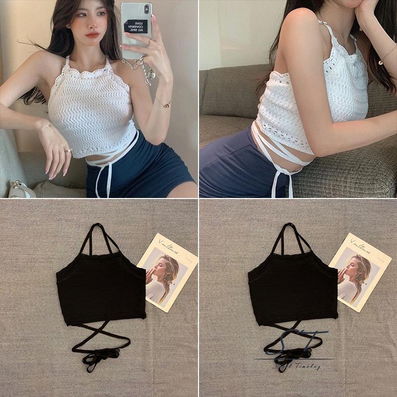 Áo Không Tay Cổ Yếm Màu Trơn Dành Cho Nữ CY03-