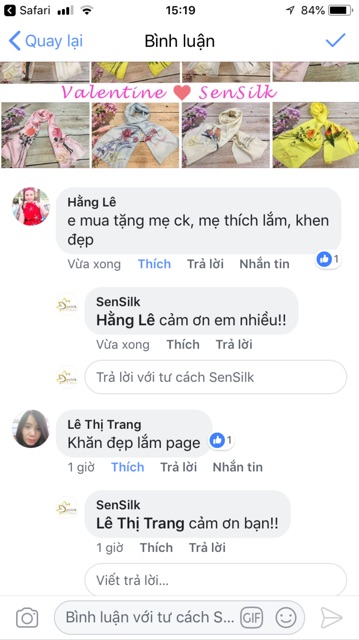 Khăn Lụa SenSilk Luxury Hồng