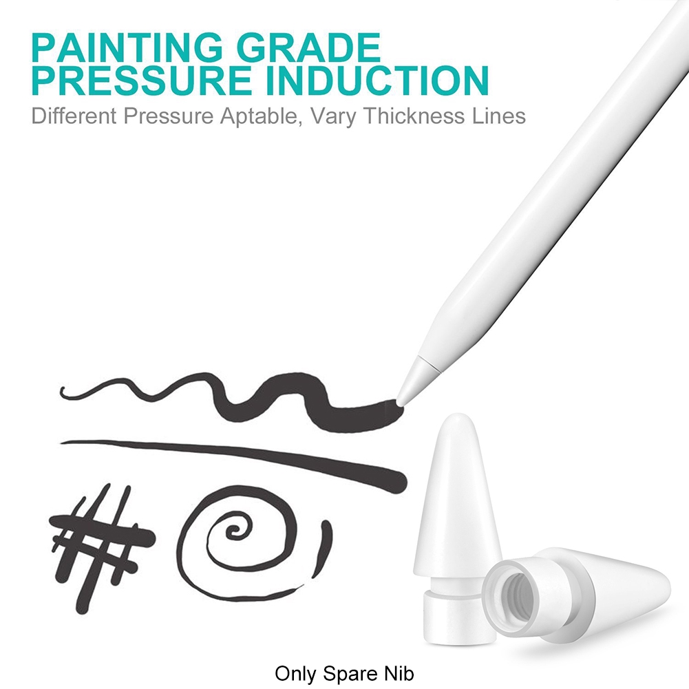 Bộ 2 đầu ngòi bút thay thế chuyên dụng cho bút Apple Ipad Pro Pencil 1/2 | BigBuy360 - bigbuy360.vn