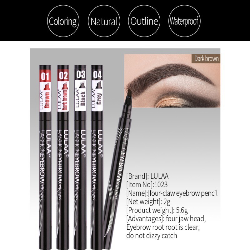 Bút trang điểm lông mày chống nước thiết kế đầu hình nĩa tiện dụng | BigBuy360 - bigbuy360.vn