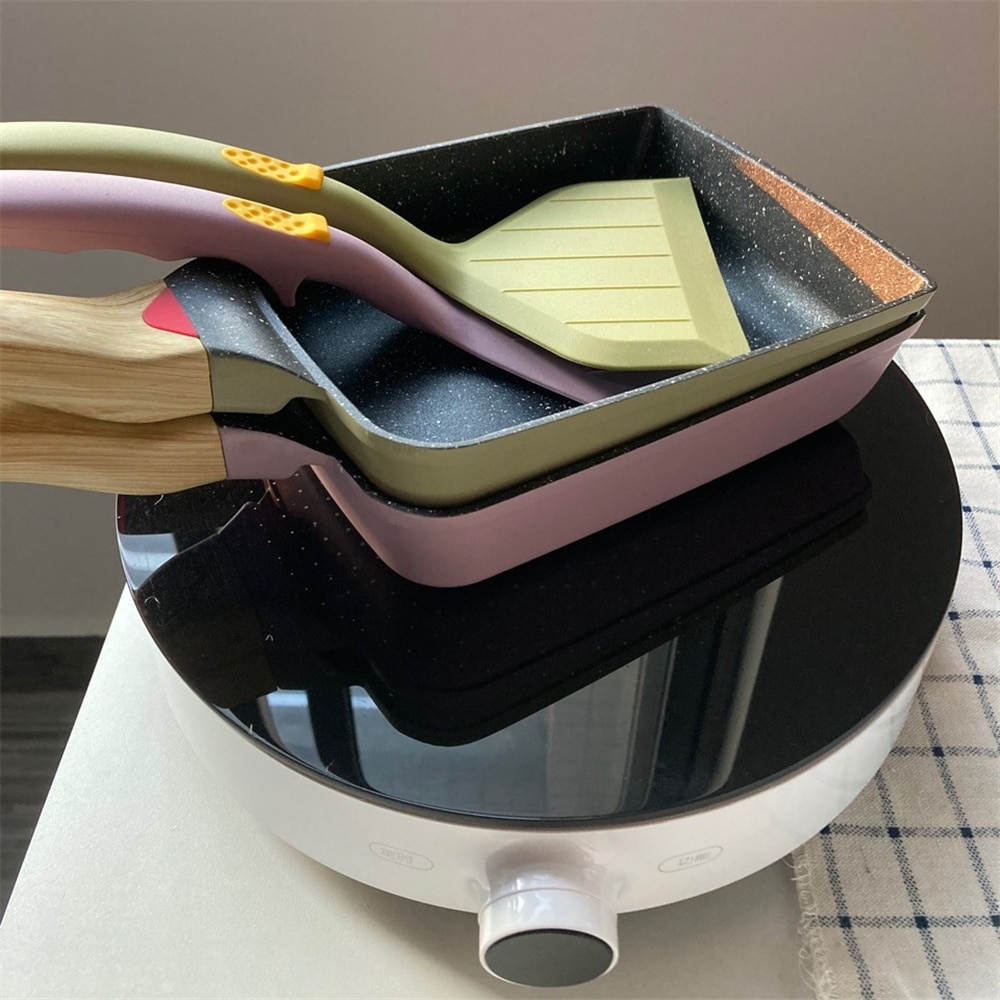 Stick Frying Pan Japanese Omelettes Aluminum Alloy Pan Egg Pancake Maker Kitchen Cookware | BigBuy360 - bigbuy360.vn