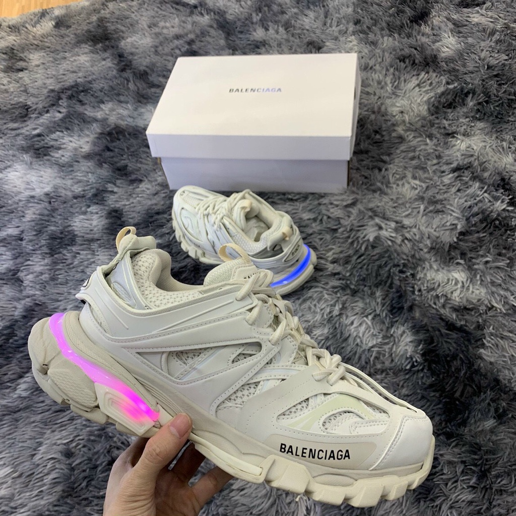 Giày BALENCIAGA Track LED all white