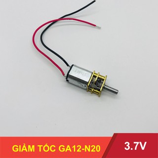 Động cơ motor mini mô tơ giảm tốc ga12-n20 168rpm - dc3.7v - bánh răng thép cực bền - lk0055-m