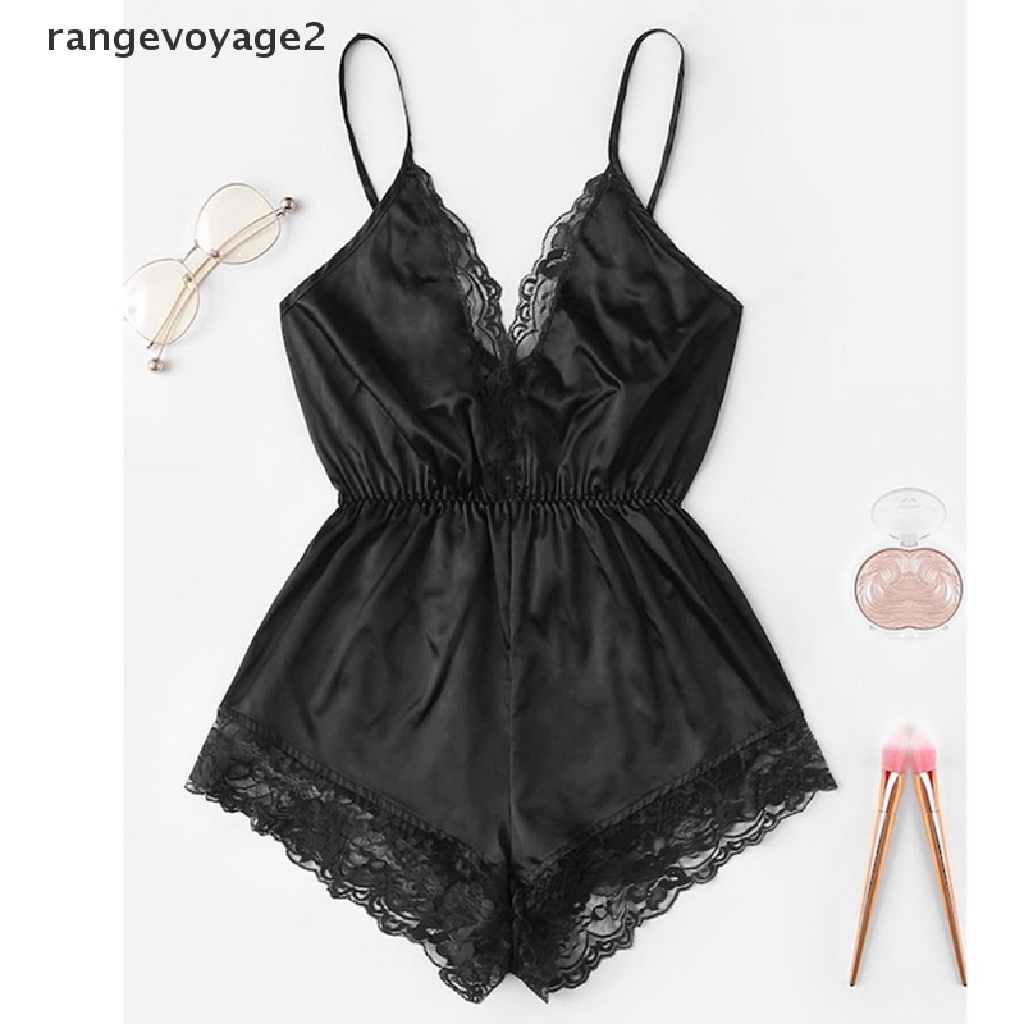 [rangevoyage2] Sexy Sleepwear Women's Lingerie V-neck Lace Bodysuit Overalls Bodydoll Nightwear [new] | BigBuy360 - bigbuy360.vn