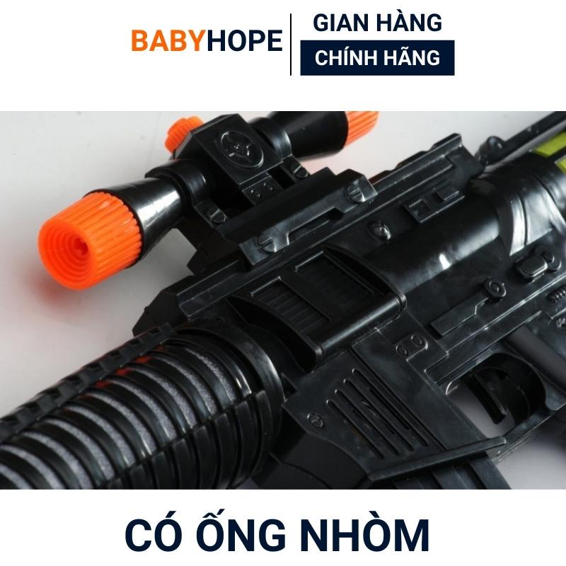 Súng đồ chơi trẻ em AK chạy pin có nhạc đèn (tặng kèm bin)