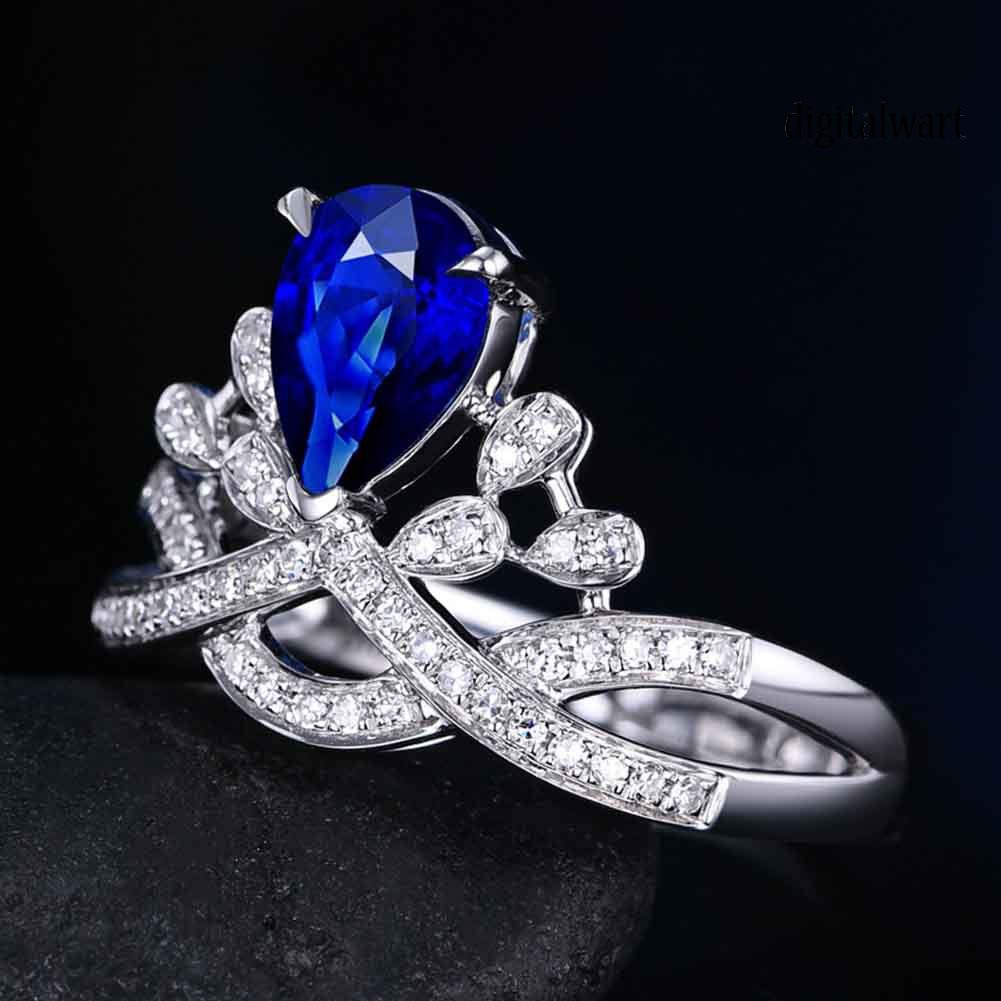 Nhẫn Hợp Kim Hình Vương Miện Đính Đá Thời Trang Sang Trọng Cho Nữ