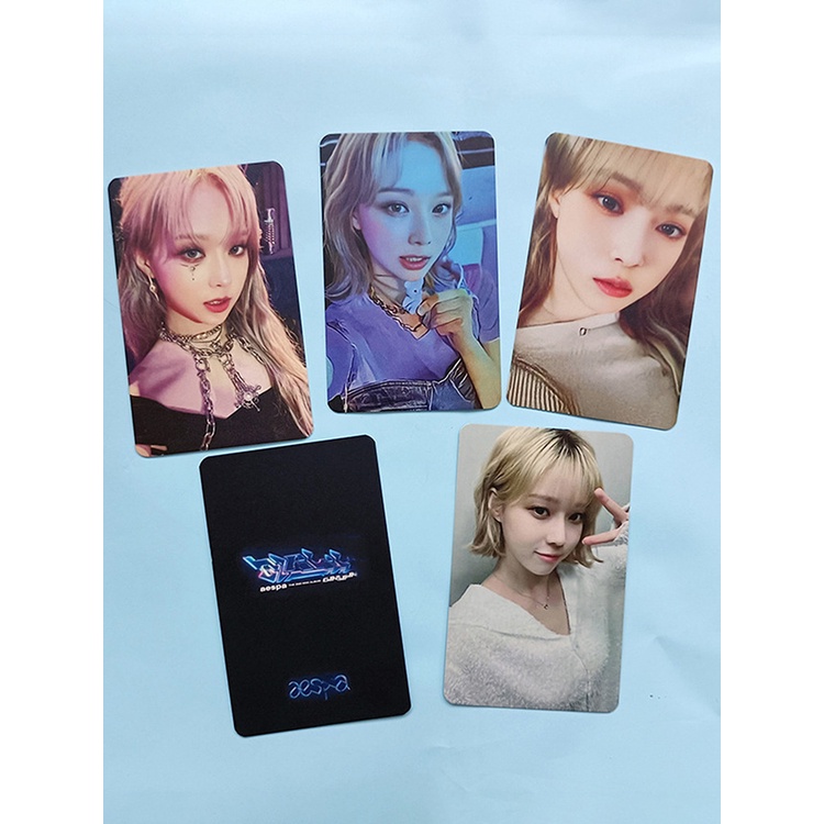 Set 5 Tấm Thẻ Ảnh Lomo Các Thành Viên Nhóm Nhạc Kpop Aespa
