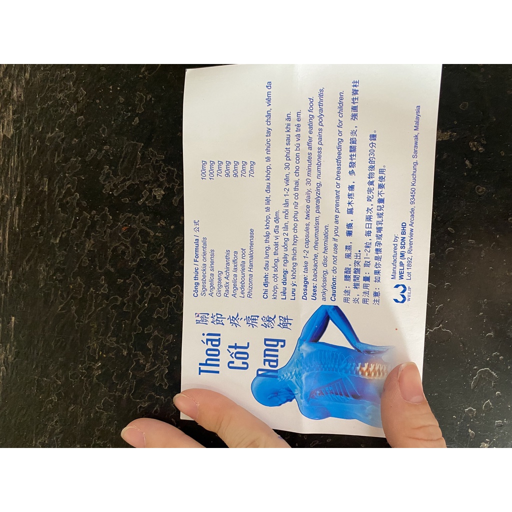 Thoái Cốt Nang Đỏ Hỗ Trợ Phòng Ngừa Nhức Mỏi, Cứng Khớp, Khô Khớp, Dính Khớp, Khó Vận Động
