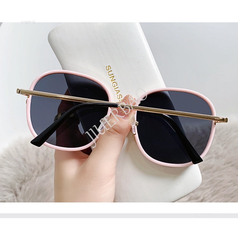 Kính Mát Gọng Tròn Cỡ Lớn Phong Cách Vintage Thời Trang Cho Nữ