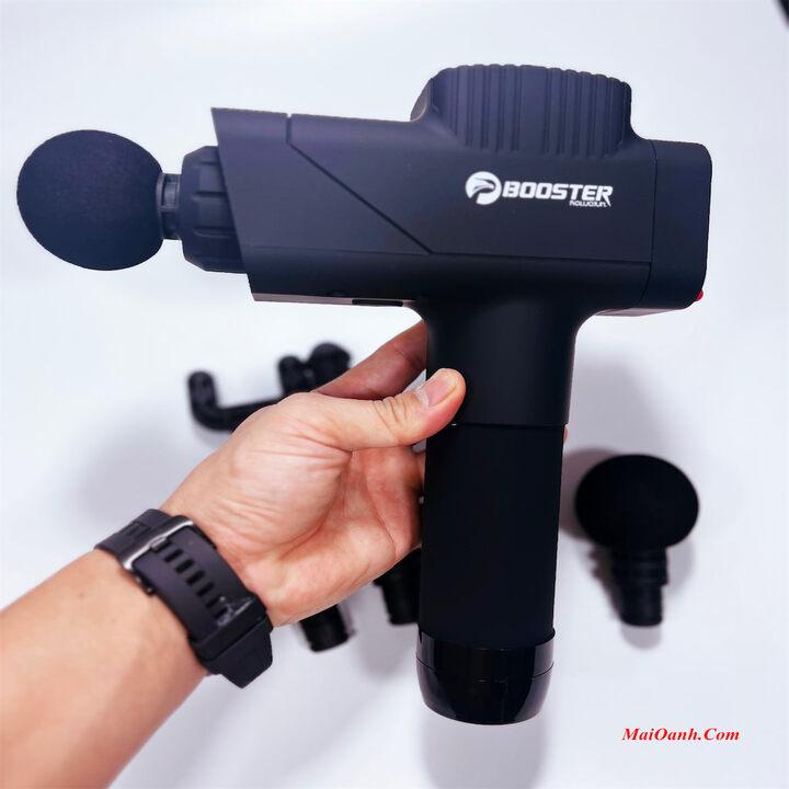 Súng Massage Gun BOOSTER M2-C AI Inside 2021 Cảm Ứng Thông Minh Tiên Phong Công Nghệ Trị Liệu Smart AI - 6 Đầu 4 Chế Độ