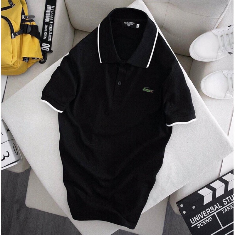 Áo polo trắng nam cá sấu cao cấp vải thun mát mẻ co giãn | BigBuy360 - bigbuy360.vn