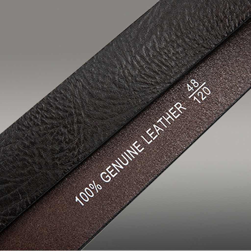 Dây Nịt Nam dài 120cm rộng 3.5cm, Thắt lưng da nguyên miếng dập vân voi, dùng cho khóa tự động