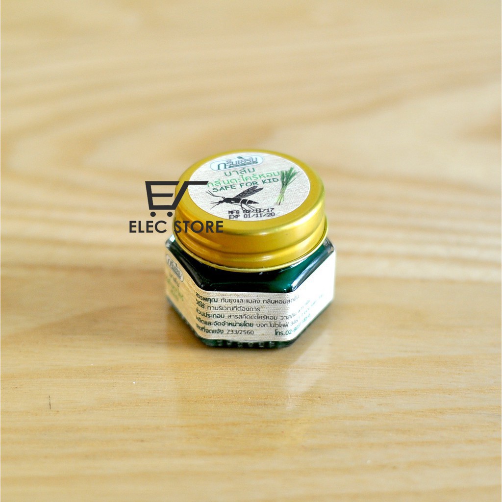 Kem chống muỗi Green Herb Balm 20g Thailand - An toàn cho cả trẻ nhỏ