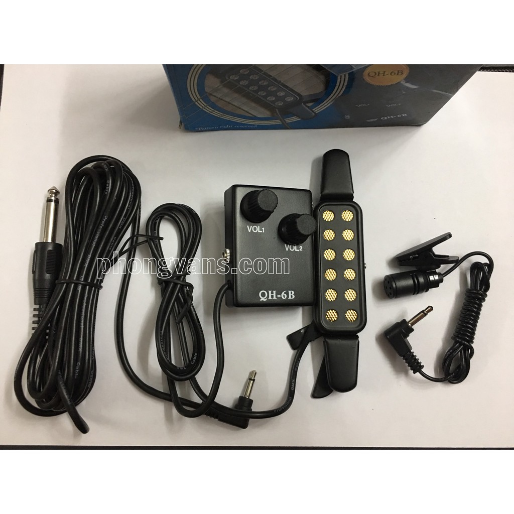 Bộ máy tăng âm guitar Pickup guitar QH-6B