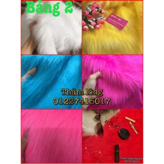 Thảm lông chụp ảnh - trải bàn dài màu cao cấp