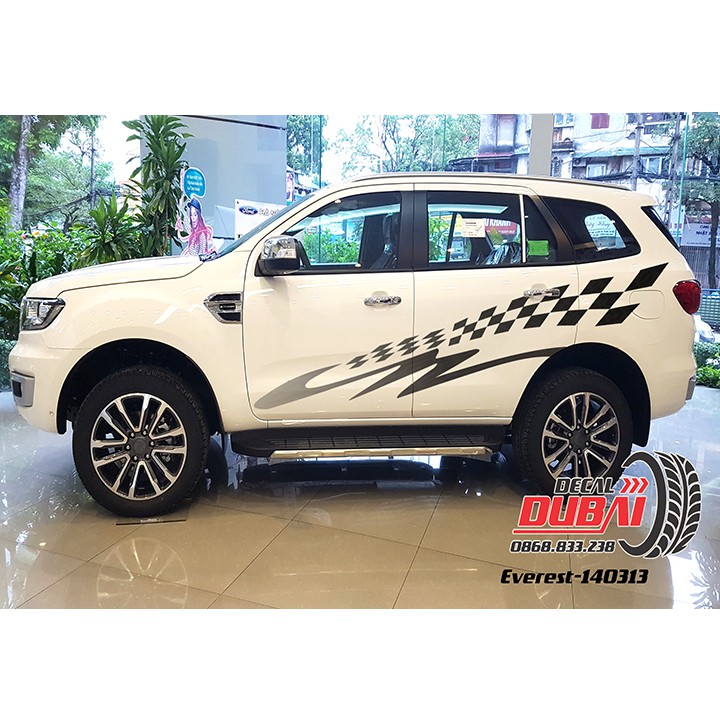 Tem dán sườn xe everest