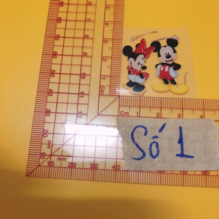 Sticker ủi,hình ủi,patch ủi hình chuột mickey (Phụ liệu may vá trang trí quần áo may mặc, Handmade, DIY)
