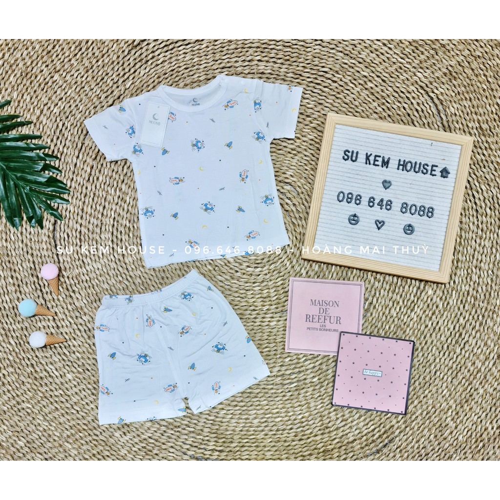 BỘ QUẦN ÁO CỘC TAY CÀI VAI MOON CHO BÉ