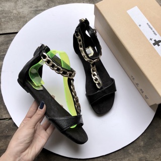 Sandal da mềm quai xích siêu cá tính