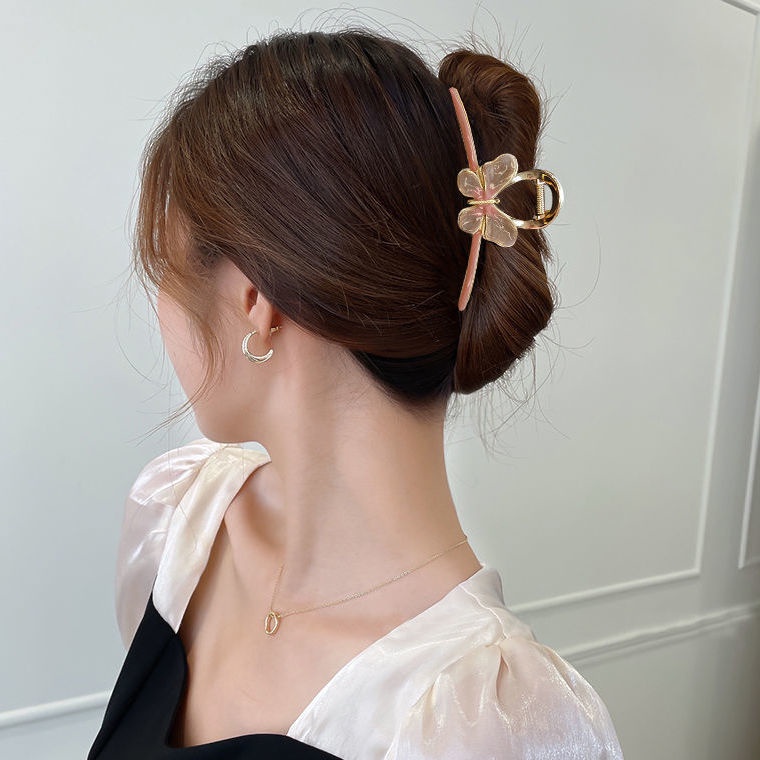 Kẹp Tóc Nơ Sau Lưng Cỡ Lớn Phong Cách Hàn Quốc Xinh Xắn Cho Nữ