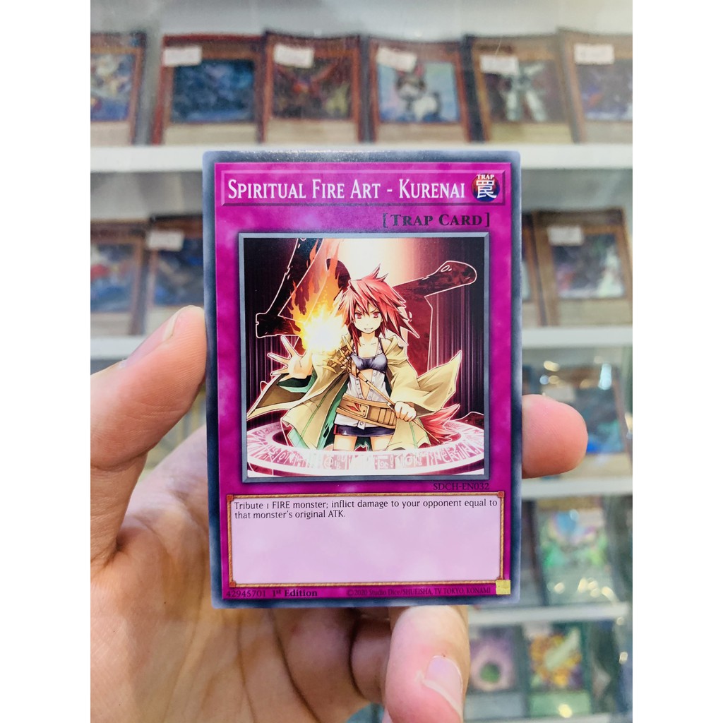 Thẻ Bài Lẻ YugiOh! Mã SDCH-EN032 - Spiritual Fire Art - Kurenai - Common - 1st Edition