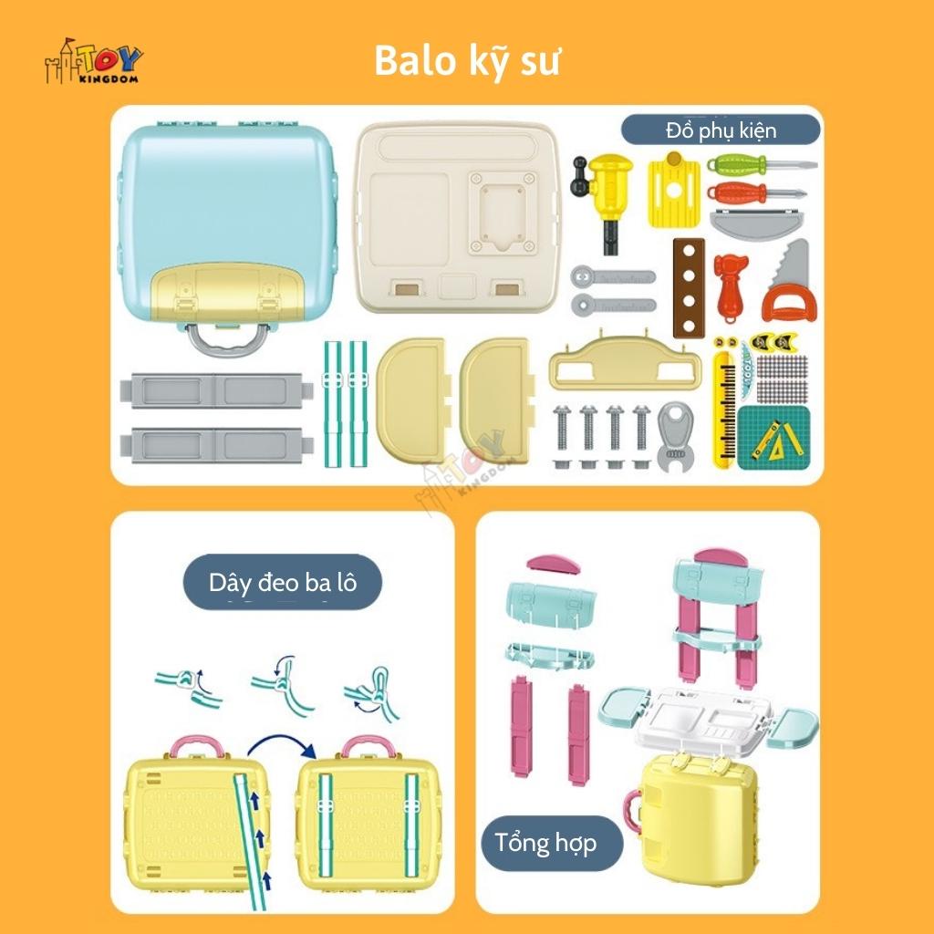 Đồ Chơi Balo Toykingdom Trang Điểm, Nấu Ăn, Bác Sĩ, Kỹ Sư - Đồ Chơi Nhập Vai Thành Nghề Nghiệp Yêu Thích