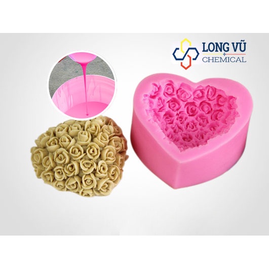 Silicon Lỏng Làm Khuôn Thực Phẩm Hệ Bạch Kim 1:1, Đổ Khuôn Resin, Tượng, Figure, Bánh, Socola, Thạch cao, Kim Loại
