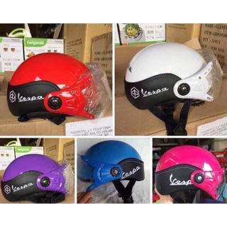 Mũ Bảo Hiểm Vespa Có Kính Sành Điệu An Toàn
