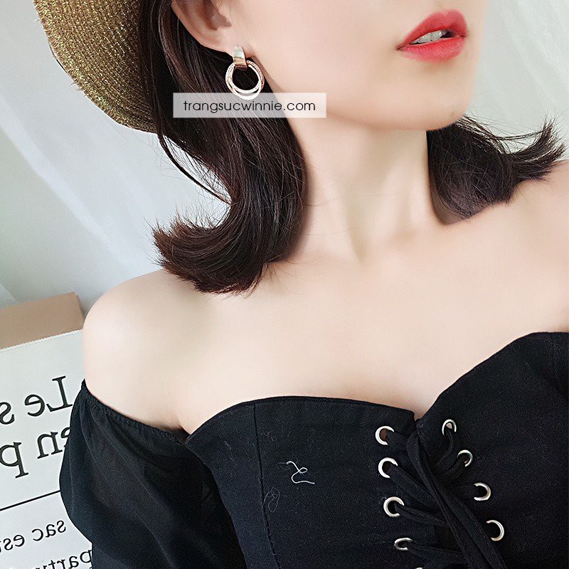 Hoa tai nữ titan 3 vòng