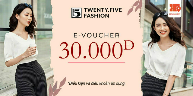 E-Voucher TwentyFive Fashion trị giá 30.000đ