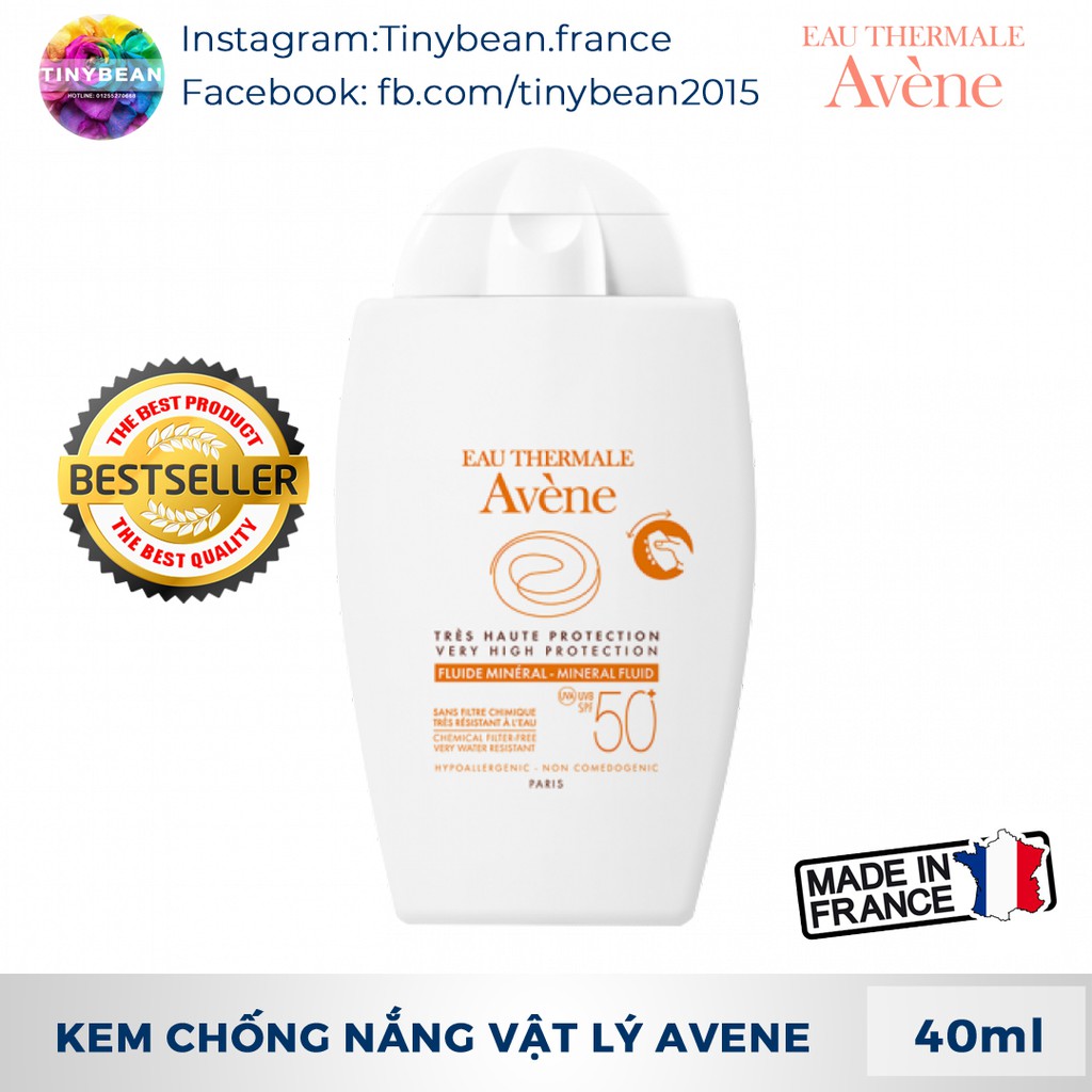 [Mã 55FMCGSALE1 giảm 10% đơn 250K] Kem Chống Nắng Avene