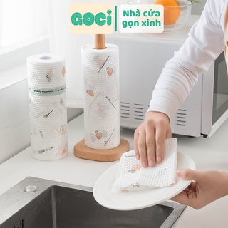 Khăn giấy đa năng khăn lau bếp hình trụ tái sử dụng nhiều lần dễ dàng vệ sinh