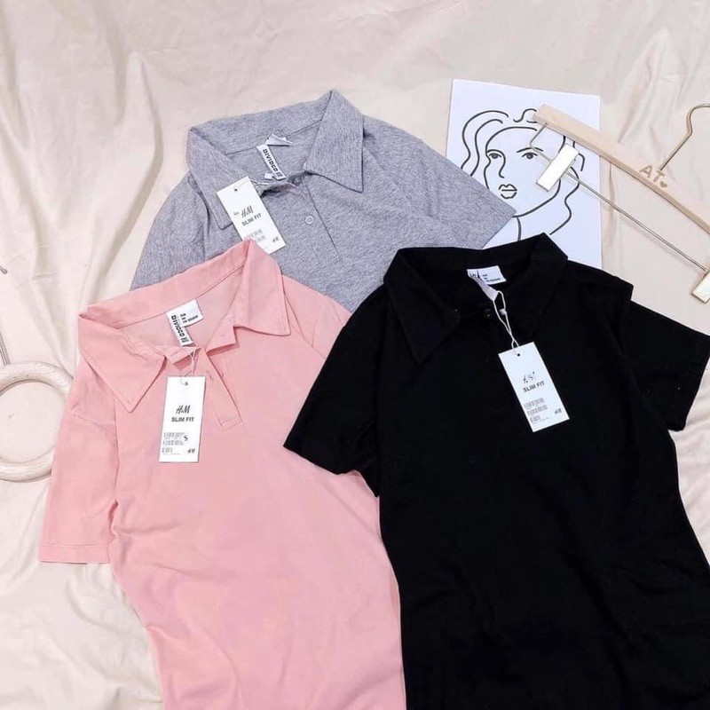 Đầm Polo Nữ -Váy Polo Trơn, Đầm Cổ Sơ Mi Dáng Ôm Body Tay Ngắn , Chất Thun Cộc Tay Màu ĐEN |HỒNG |XÁM Ulzzang | BigBuy360 - bigbuy360.vn